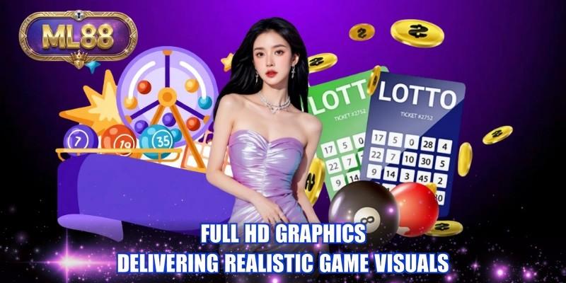 Full HD graphics delivering realistic game visuals Full HD graphics delivering realistic game visuals