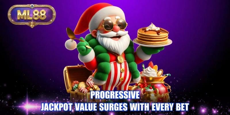 Progressive jackpot value surges with every bet Progressive jackpot value surges with every bet